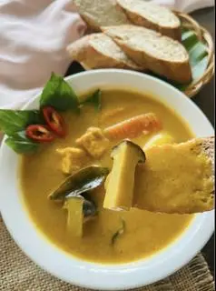 Hình ảnh Bánh Mỳ Cà Ri Chay