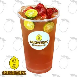 Hình ảnh Oolong Trà Dâu Tây Tươi