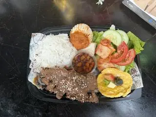 Hình ảnh Bún nước tương tôm thịt bò 5 món đặc biệt