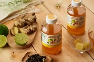 Hình ảnh Kombucha vị chanh gừng - 300ml
