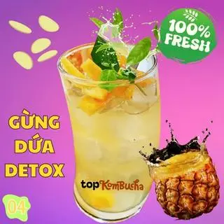 Hình ảnh Ly Kombucha Gừng Dứa Detox