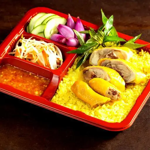 Hình ảnh Cơm gà đùi rút xương