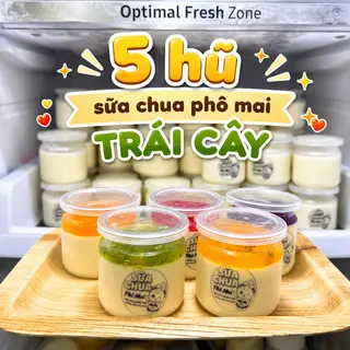 Hình ảnh Sữa chua phô mai trái cây - 5 hũ