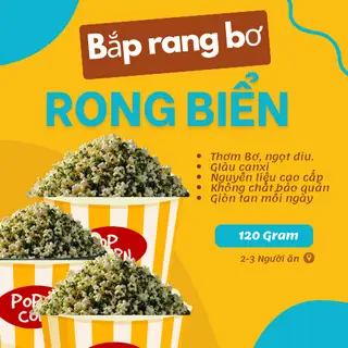 Hình ảnh Bắp rang bơ vị rong biển - Seaweed popcorn