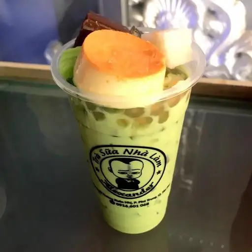 Hình ảnh TS Thái Xanh thập cẩm + flan size khổng lồ
