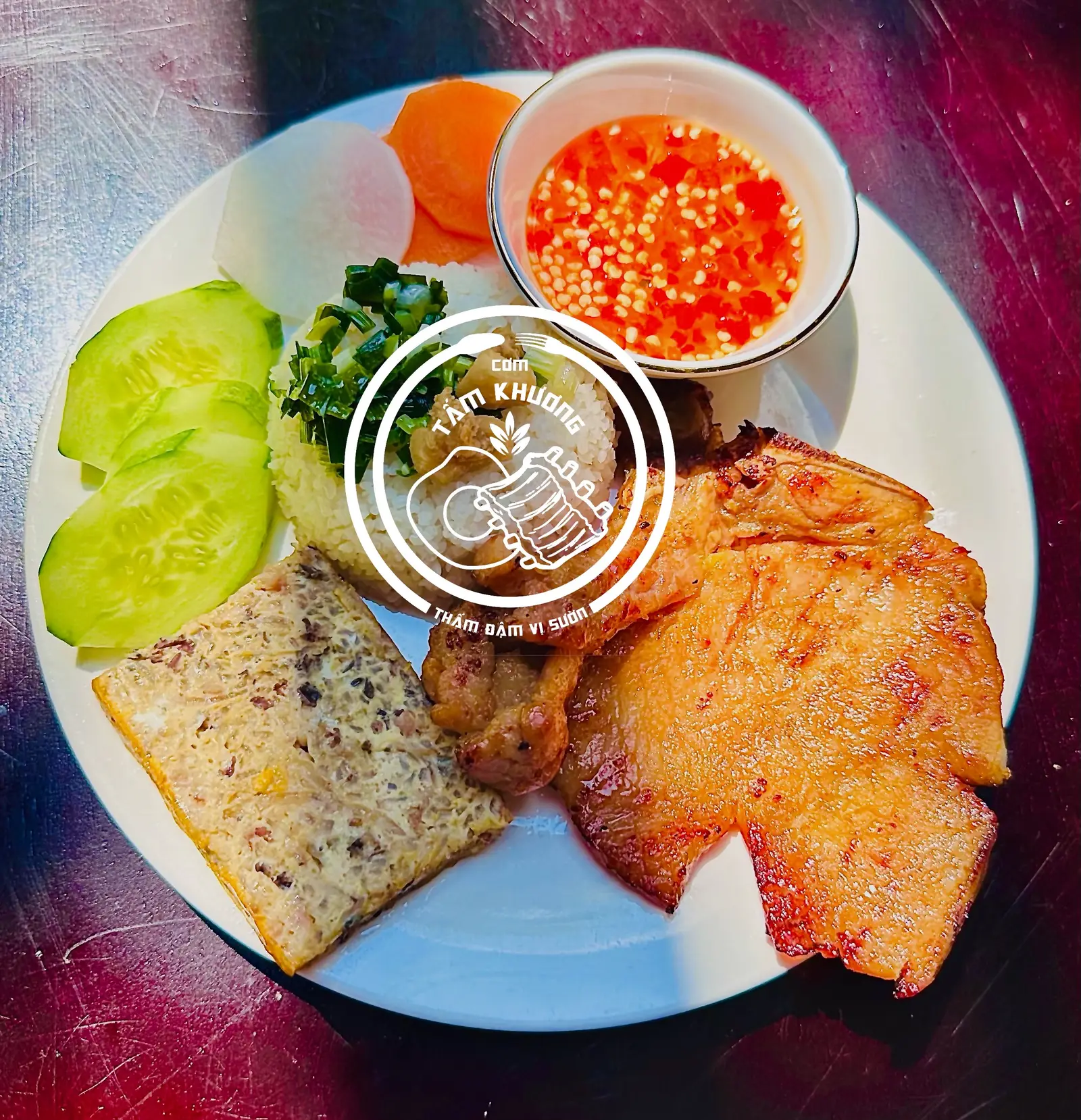 Hình ảnh Cơm tấm sườn miếng - chả