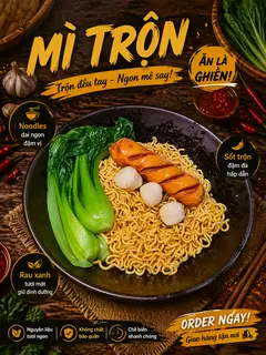 Hình ảnh Mì Trộn Xúc Xích - Cá Viên