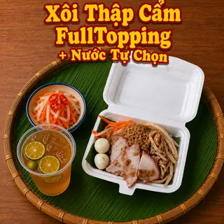 Hình ảnh Xôi Thập Cẩm FullTopping + Nước Tự Chọn