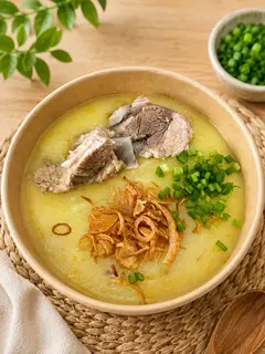 Hình ảnh Cháo sườn bí đỏ