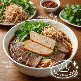 Hình ảnh Bún Bò Huế - Chả Cua + Nạm Bò