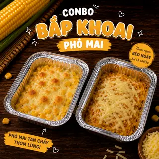 Hình ảnh Combo Bắp Khoai Phô Mai