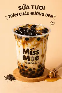 Hình ảnh Sữa Tươi Trân Châu Đường Đen
