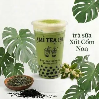 Hình ảnh Trà sữa cốm xốt cốm non