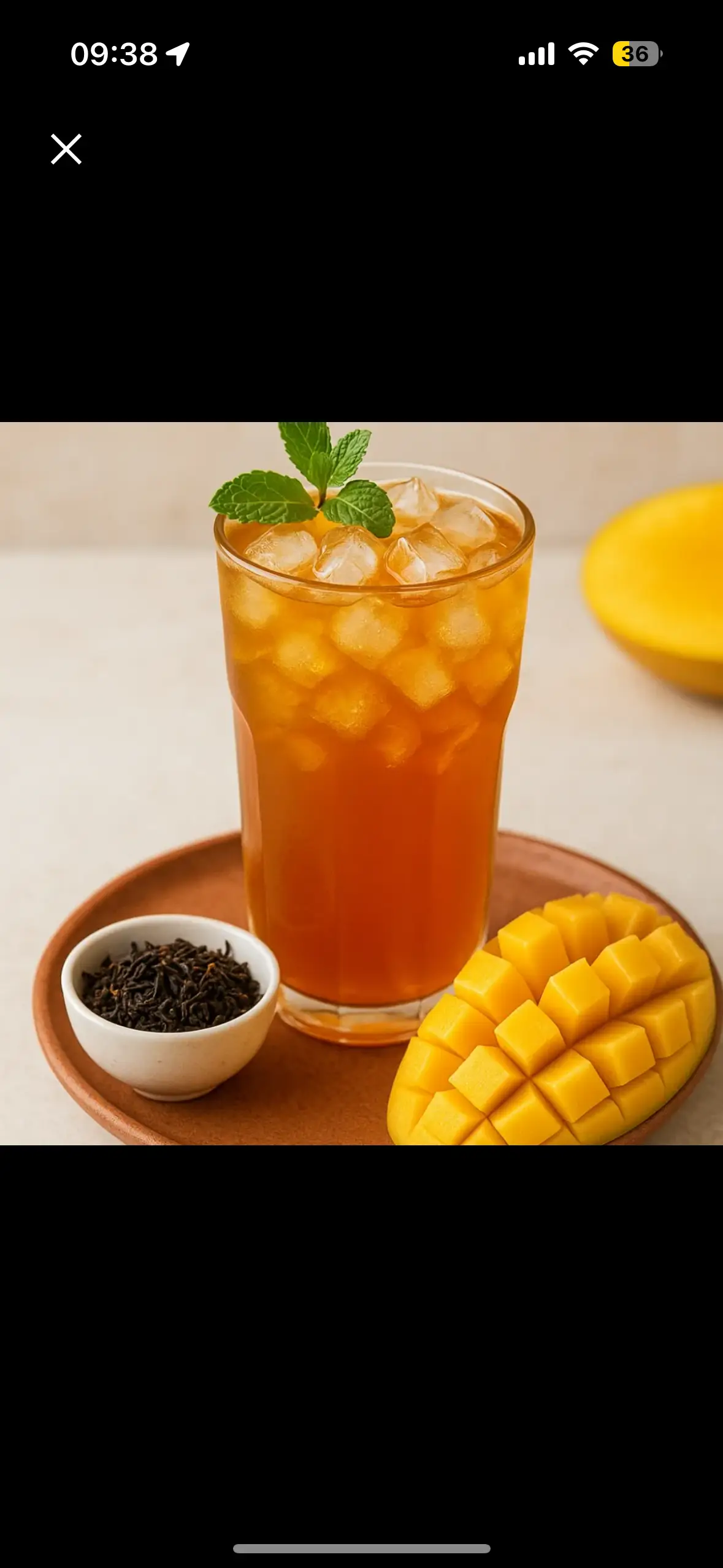 Hình ảnh Hồng trà xoài dầm