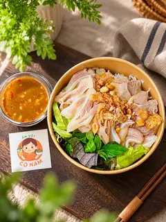 Hình ảnh Bún mắm nêm thịt luộc - tai heo