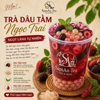 Hình ảnh Trà dâu tằm ngọc trai