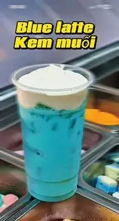 Hình ảnh blue latte kem muối 