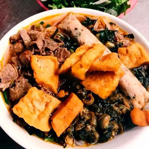 Hình ảnh Bún ốc to giò đậu bò