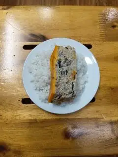 Hình ảnh cơm thêm chả hấp