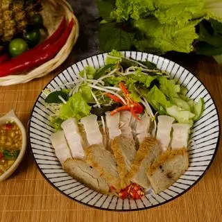 Hình ảnh Bún mắm nêm thịt luộc - chả cá