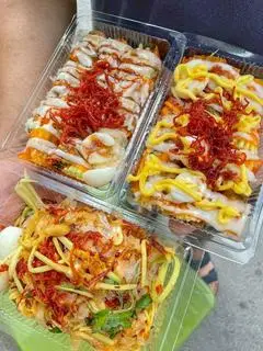 Hình ảnh Bánh tráng cuộn bơ mix me