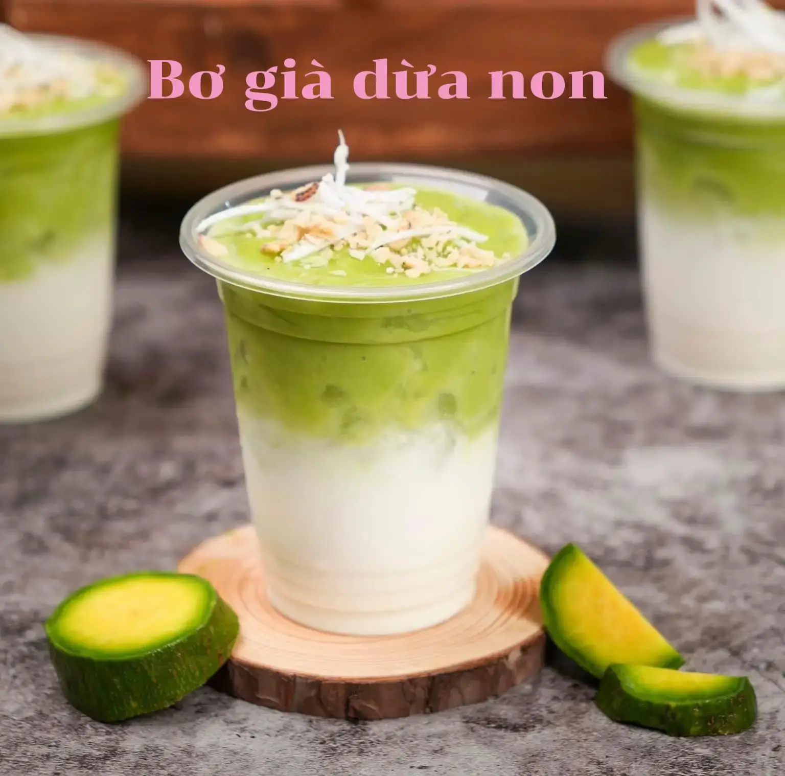 Hình ảnh Bơ già dừa non