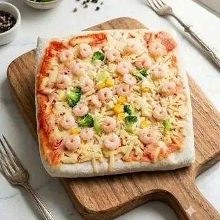 Hình ảnh Pizza Tôm Vuông