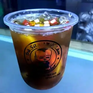 Hình ảnh Hồng trà + thạch trái cây 