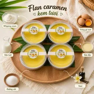 Hình ảnh Flan Caramen Nướng (4 hộp/100gr)