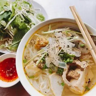 Hình ảnh Bún chả cá sứa sườn (tặng 1ch pepsi)