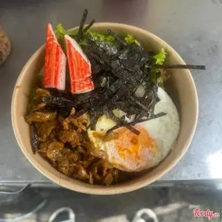 Hình ảnh Cơm Trộn Bò + Trứng + Thanh Cua
