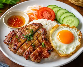 Hình ảnh Cơm Sườn Trứng