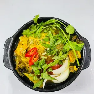 Hình ảnh Bún cá diêu hồng om dưa - nguyên con