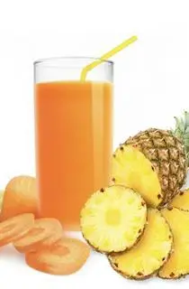 Hình ảnh Nước ép Thơm + cà rốt