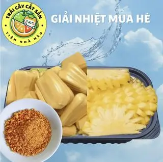 Hình ảnh Mít+ thơm+ muối tôm