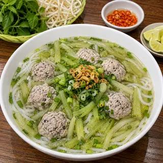 Hình ảnh Bún mọc rọc mùng 