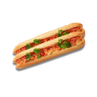 Hình ảnh Bánh Mì Que Pate Chà Bông Gà Xé Phô Mai