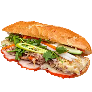 Hình ảnh Bánh Mì Thịt Pate Bơ Chà Bông