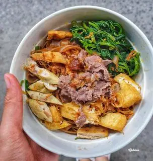 Hình ảnh Bánh đa trộn đại (riêu-đậu-giò-bò)