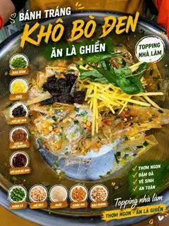 Hình ảnh Bánh tráng khô bò đen