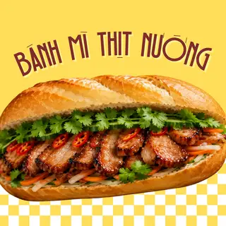 Hình ảnh Bánh Mì Thịt Nướng