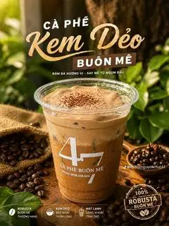 Hình ảnh Cà Phê Kem Dẻo BMT