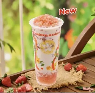 Hình ảnh Trà xanh sữa nhài đào tiên