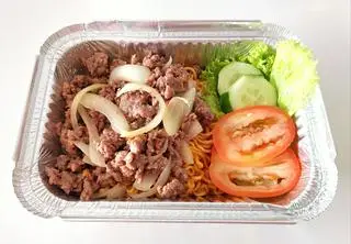 Hình ảnh mì gói xào bò bằm 