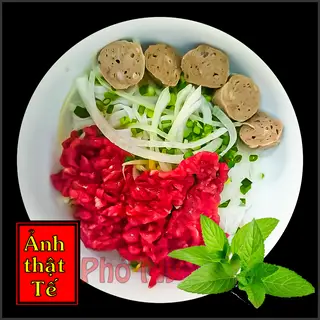 Hình ảnh phở tái viên