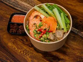 Hình ảnh Combo bún thái tôm - trà tắc