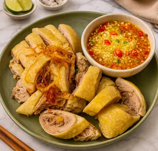 Hình ảnh Nửa con vịt luộc chấm mắm gừng - không cháo - không gỏi rau