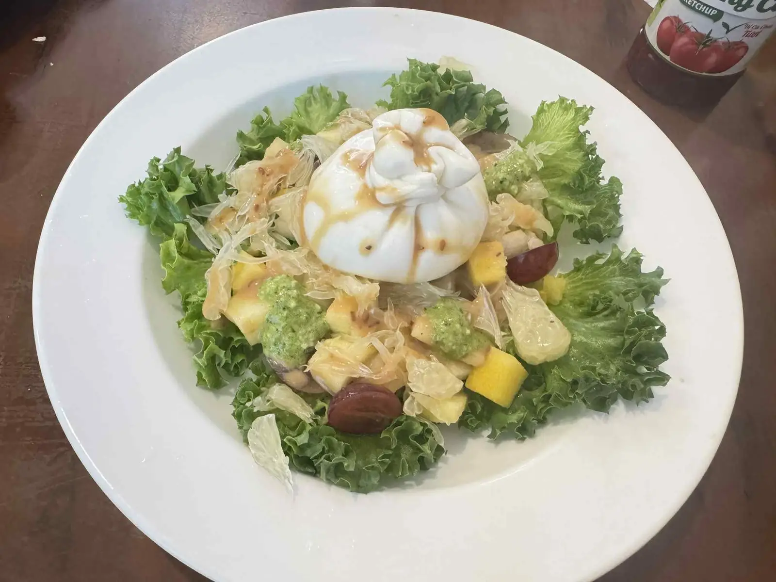 Hình ảnh Salad trái cây - phô mát Burrata