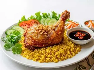 Hình ảnh Cơm gà sốt tiêu đen