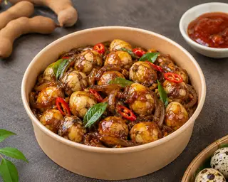 Hình ảnh Cút lộn xào me - 10 trứng